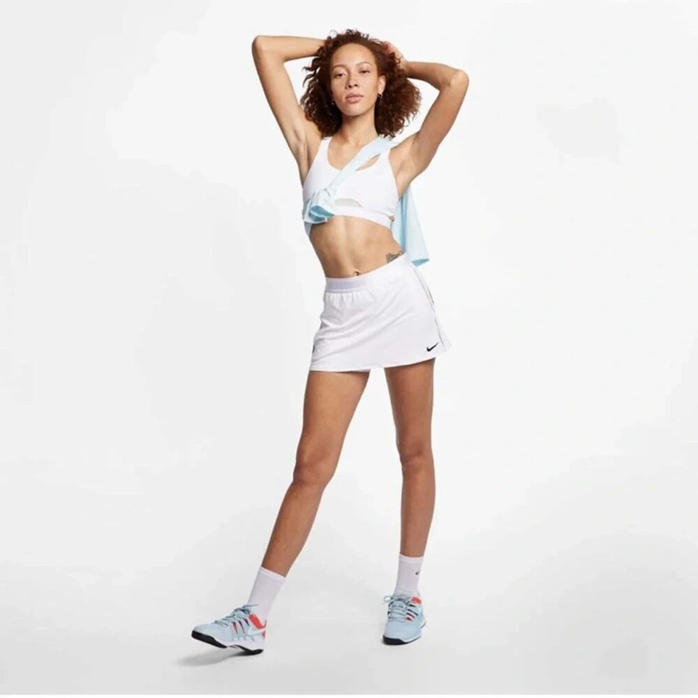 Nike Court Dri-FIT Tennis Skort White Tennis Golf Athletic Skirt Gymcore Athlete